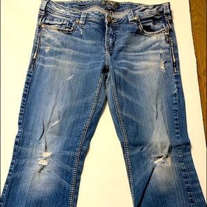 Silver bootcut jeans size 34